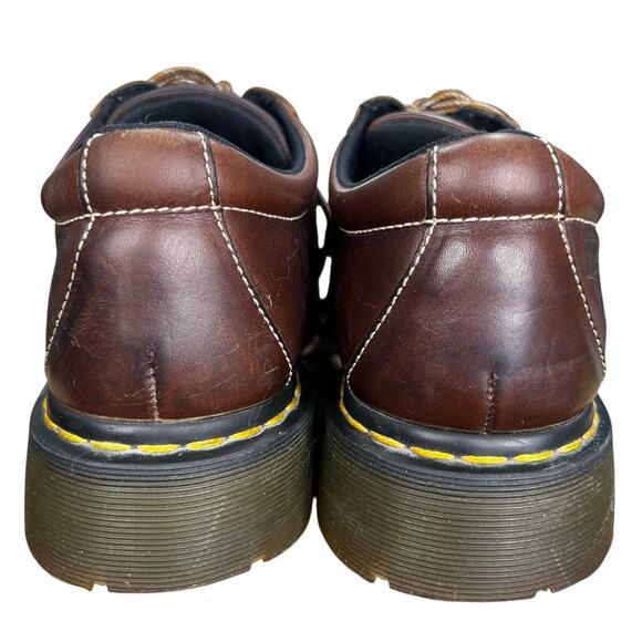 Vintage Dr. Martens Men’s Brown Leather Lace Up Chunky Oxfords Size US 11 main image 10